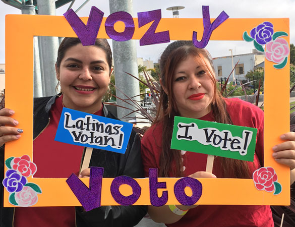 Mission Adelante Voz y Voto Latinas Votan